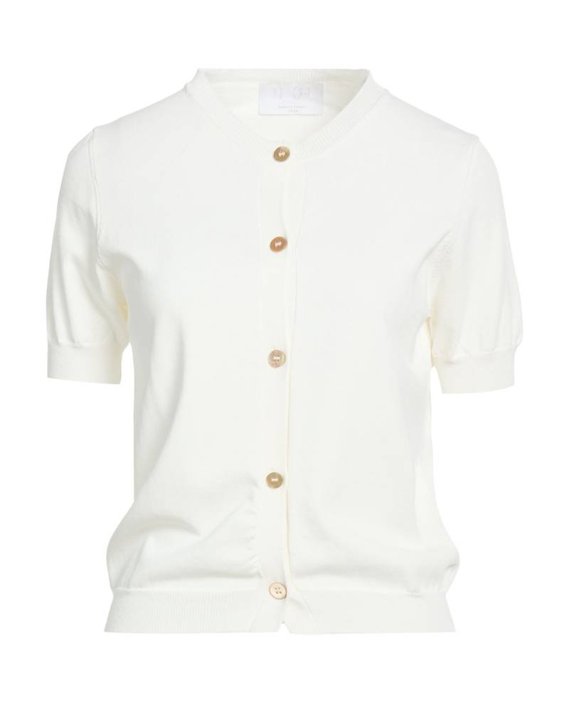 DANIELE FIESOLI Strickjacke Damen Weiß von DANIELE FIESOLI