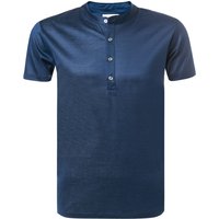 DANIELE FIESOLI Herren T-Shirt blau Baumwolle von DANIELE FIESOLI