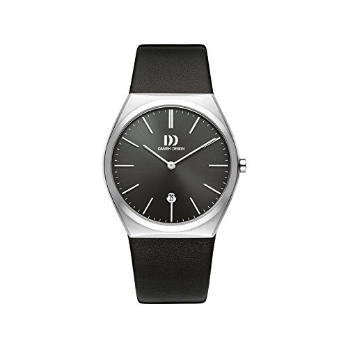 DANISH DESIGN Herren Analog Quarz Uhr mit Leder Armband IQ14Q1236 von DANISH DESIGN