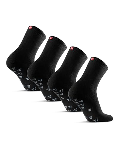 DANISH ENDURANCE Anti-Rutsch Thermo-Socken 2er-Pack Schwarz 43-47 von DANISH ENDURANCE