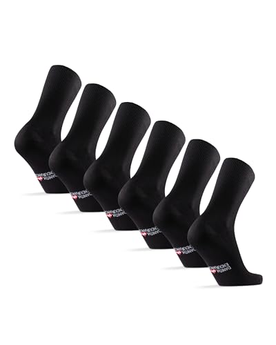 DANISH ENDURANCE Bamboo Soft Top Socks 35-38 Black 3-pack von DANISH ENDURANCE