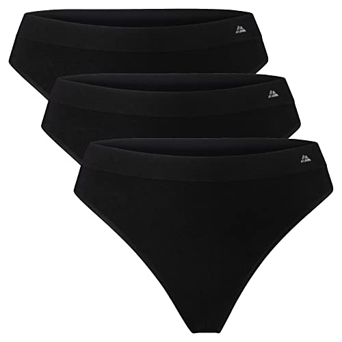 DANISH ENDURANCE 3er Pack String-Tangas aus superweichem Material XL/XXL Schwarz von DANISH ENDURANCE