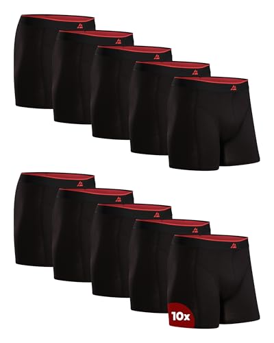 DANISH ENDURANCE Bambus Boxershorts Herren (6er/10er Pack), Superweich & Atmungsaktiv, Unterhosen Herren mit oder ohne Eingriff Schwarz XXL von DANISH ENDURANCE