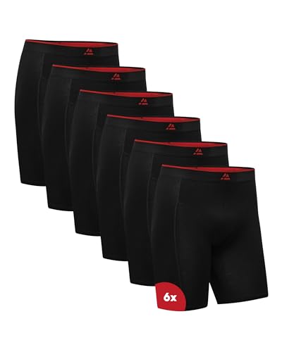 DANISH ENDURANCE Bambus Boxershorts Herren mit langem Bein, Superweich & Atmungsaktiv, 3 oder 6er Pack Schwarz 3XL DANISH ENDURANCE Bambus Boxershorts Herren mit langem Bein, Superweich & Atmungsaktiv, 3 oder 6er Pack Schwarz 3XL von DANISH ENDURANCE