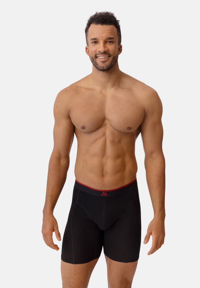 DANISH ENDURANCE Boxershorts Bamboo Trunks Extra Long (6-St) Superweich mit elastischem Bund & ohne Aufrollen von DANISH ENDURANCE
