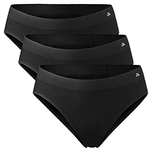 DANISH ENDURANCE Damen Panties aus Viskose 3 Pack (Schwarz, X-Large/XX-Large) von DANISH ENDURANCE