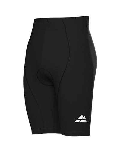 DANISH ENDURANCE Fahrradhose Herren mit Polsterung, 1 Pack (Schwarz/Schwarz, M) von DANISH ENDURANCE