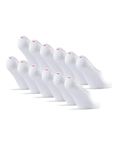 DANISH ENDURANCE Füßlinge aus ultraweichem Material, 6 Pack (Weiß, 43-47) von DANISH ENDURANCE