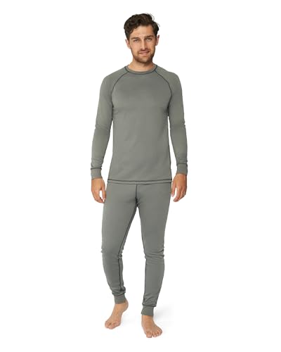 DANISH ENDURANCE Funktionsunterwäsche Set, Atmungsaktiv, Bequem, Unisex für Damen & Herren Grau/Schwarz M von DANISH ENDURANCE