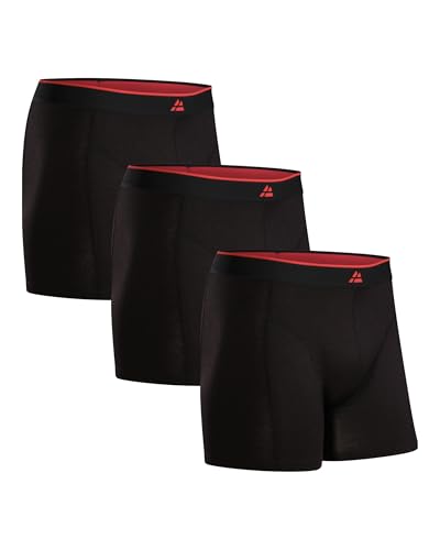 DANISH ENDURANCE Herren Boxershorts, 3er Pack (Schwarz, XXXL) von DANISH ENDURANCE