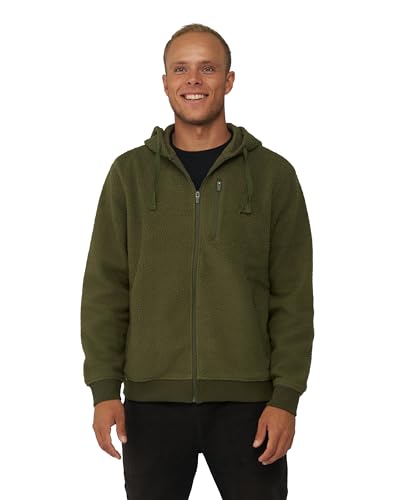 DANISH ENDURANCE Herren Fleece Jacke mit Kapuze 1 Pack Grün L von DANISH ENDURANCE