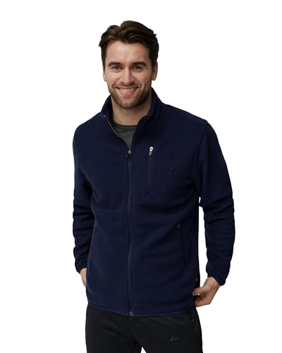 DANISH ENDURANCE Herren Micro Fleece Jacke 1 Pack Marineblau XXL von DANISH ENDURANCE