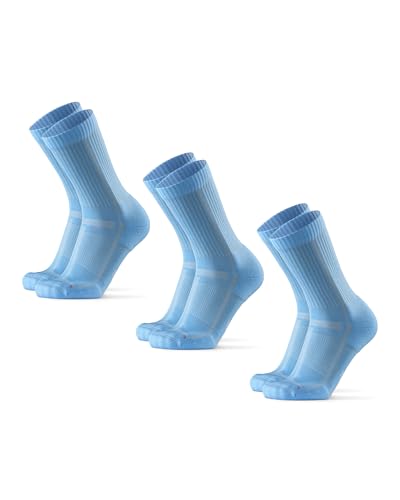 DANISH ENDURANCE LDR Crew Socks 35-38 Light Blue 3-pack von DANISH ENDURANCE