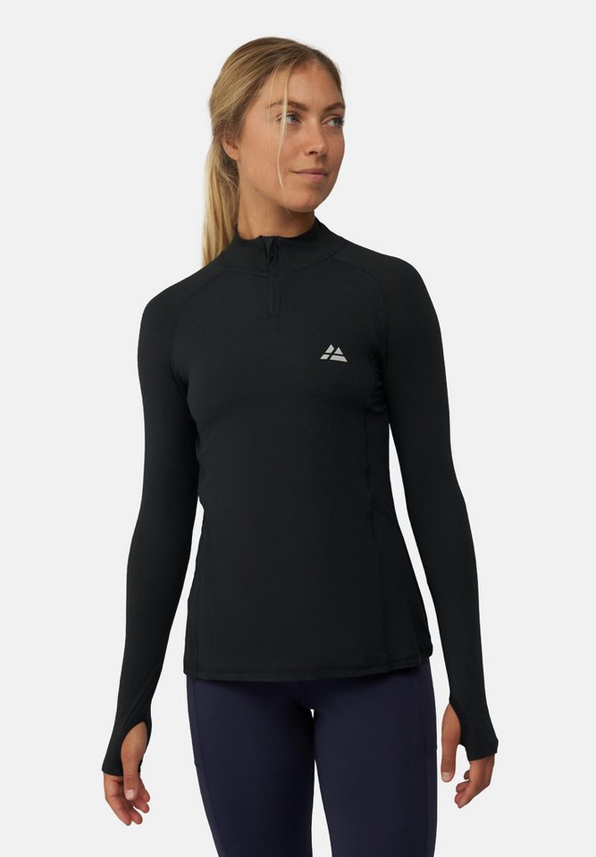 DANISH ENDURANCE Funktionsshirt Half Zip Damen Sport Funktionsshirt mit Dauemnloch & Reflexion, weich & leicht von DANISH ENDURANCE