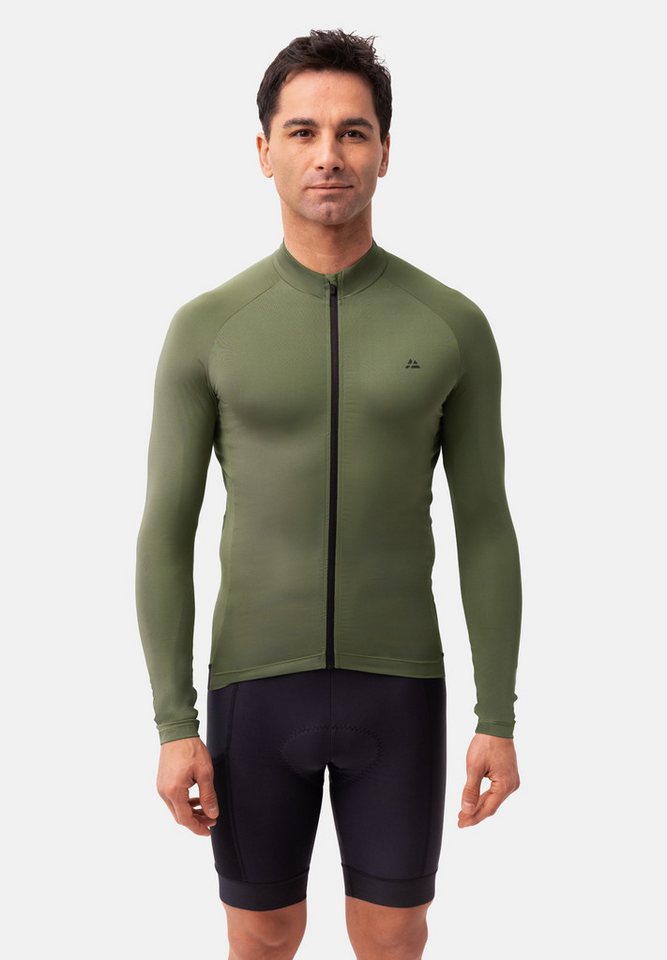 DANISH ENDURANCE Langarmshirt Cycling LS Langarm Radtrikot mit Reißverschluss & Taschen, Schnelltrocknend von DANISH ENDURANCE