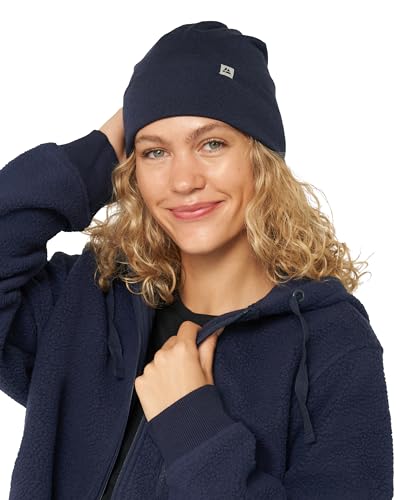 DANISH ENDURANCE Leichte Merino Mütze, Technisch, Weich, Atmungsaktiv, Beanie für Herren & Damen Dunkles Marineblau One Size von DANISH ENDURANCE