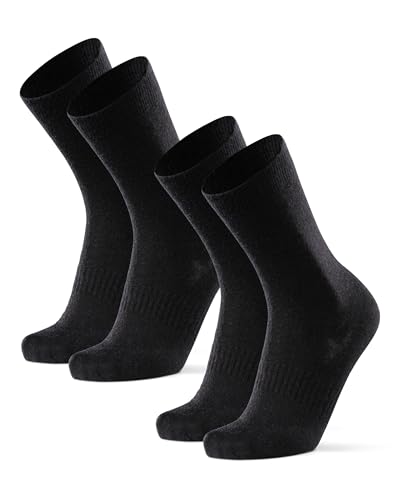 DANISH ENDURANCE Liner Socken aus Merinowolle 2er pack Schwarz 43-47 von DANISH ENDURANCE