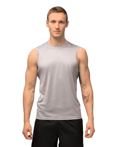 DANISH ENDURANCE Men's Classic Recycled Polyester Tank Top, 1 Pack (Grau Melange, L) von DANISH ENDURANCE