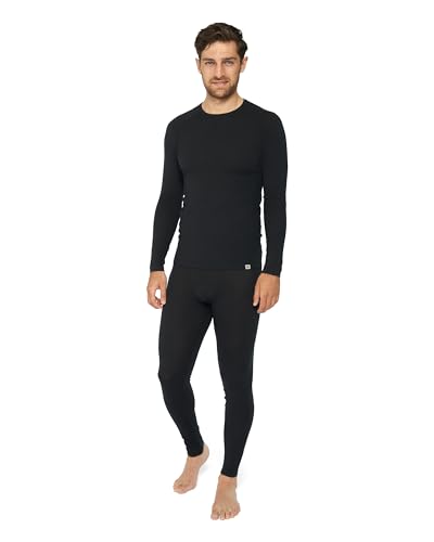 DANISH ENDURANCE Men's Merino Baselayer Set (LS Shirt + Tights) XXL Black 1-pack von DANISH ENDURANCE