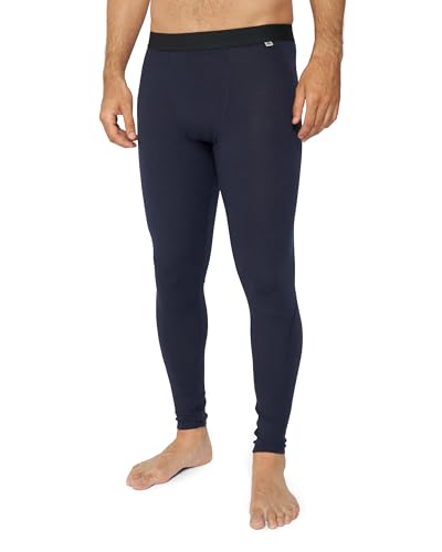 DANISH ENDURANCE Merino Funktionshose, Premium Thermo-Unterwäsche, Temperaturregulierend, für Herren Dunkles Marineblau XXL von DANISH ENDURANCE