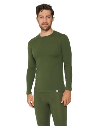 DANISH ENDURANCE Merino Langarm Shirt Herren, Thermounterwäsche Herren, Funktionsshirt, Grün, L DANISH ENDURANCE Merino Langarm Shirt Herren, Thermounterwäsche Herren, Funktionsshirt, Grün, L von DANISH ENDURANCE