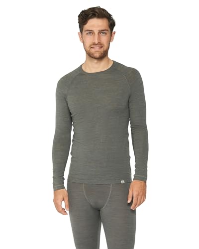 DANISH ENDURANCE Merino Langarm Shirt Herren, Thermounterwäsche Herren, Funktionsshirt, Dunkelgrau, L DANISH ENDURANCE Merino Langarm Shirt Herren, Thermounterwäsche Herren, Funktionsshirt, Dunkelgrau, L von DANISH ENDURANCE