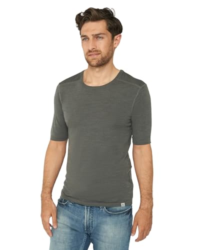 DANISH ENDURANCE Merino T-Shirt für Herren Dunkelgrau XXL von DANISH ENDURANCE