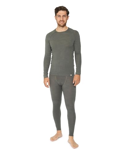 DANISH ENDURANCE Merino Thermo-Unterwäsche Set Herren Dunkelgrau 3XL von DANISH ENDURANCE