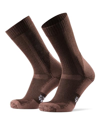 DANISH ENDURANCE Merino Wandersocken, für Herren & Damen, Braun, 35-38 von DANISH ENDURANCE