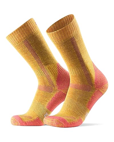 DANISH ENDURANCE Merino Wandersocken, für Herren & Damen, Gelb, 35-38 von DANISH ENDURANCE