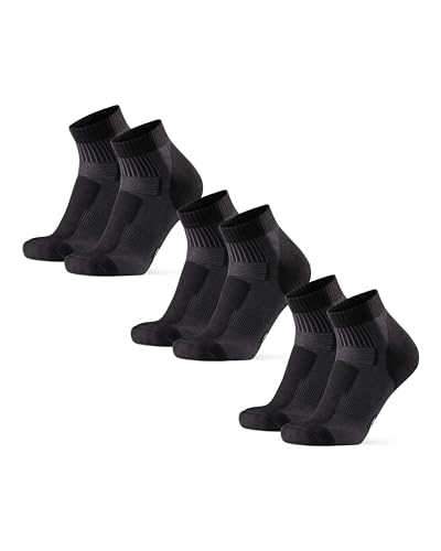 DANISH ENDURANCE Merino Wandersocken Low-Cut, 3 Pack (Schwarz, 39-42) von DANISH ENDURANCE