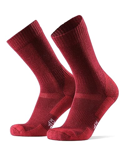 DANISH ENDURANCE Merino Wandersocken, für Herren & Damen, Rot, 43-47 von DANISH ENDURANCE