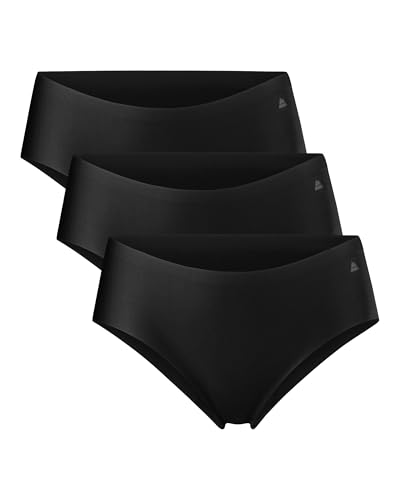 DANISH ENDURANCE Mikrofaser Sport Hipster aus recyeltem Polyester, 3 Pack (Schwarz, X-Small) von DANISH ENDURANCE