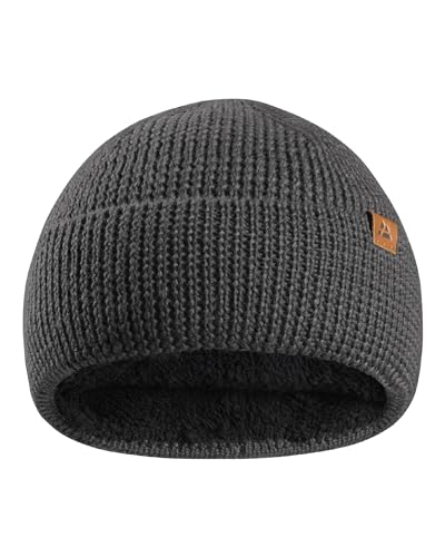 DANISH ENDURANCE Merino Kinder Beanie mit Fleece, Grau, Einheitsgröße von DANISH ENDURANCE