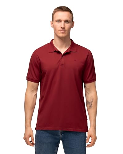 DANISH ENDURANCE Poloshirt für Herren 1er Pack Rot L von DANISH ENDURANCE