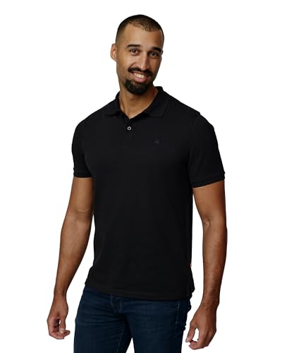 DANISH ENDURANCE Poloshirt für Herren 1er Pack Schwarz L von DANISH ENDURANCE