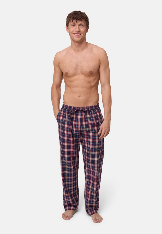 DANISH ENDURANCE Pyjamahose Pyjama Herren Schlafanzug aus Baumwolle, weiche Lounge-Hose mit Taschen von DANISH ENDURANCE