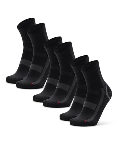 DANISH ENDURANCE Expert Pro Sportsocken, Halbhohe Trainingssocken, Funktionssocken, Schweißableitend & Atmungsaktiv, Unisex, Damen & Herren, 3 oder 5 Paar von DANISH ENDURANCE