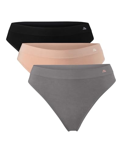 DANISH ENDURANCE String-Tangas aus Superweichem Material 3er Pack Mehrfarbig (1x Schwarz, 1x Grau, 1x Nude Beige) XL/XXL von DANISH ENDURANCE