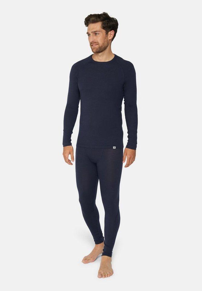 DANISH ENDURANCE Thermounterhemd Merino Thermo-Unterwäsche Set für Herren Langarm Shirt & Hose, Temperaturregulierend von DANISH ENDURANCE