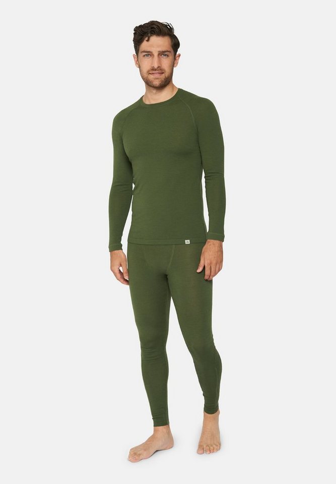 DANISH ENDURANCE Thermounterhemd Merino Thermo-Unterwäsche Set für Herren Langarm Shirt & Hose, Temperaturregulierend von DANISH ENDURANCE