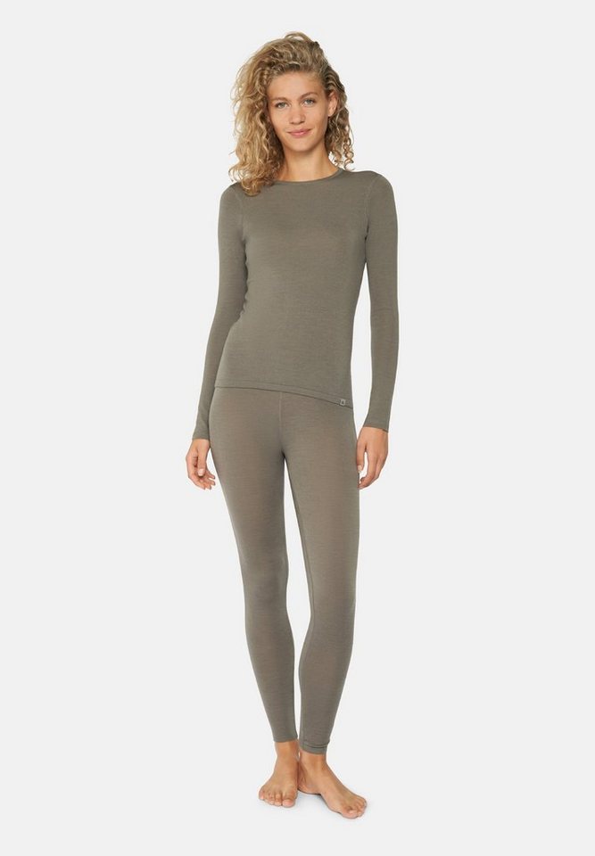 DANISH ENDURANCE Thermounterhemd Merino Thermo-Unterwäsche Set für Damen Langarm Shirt & Hose, Temperaturregulierend von DANISH ENDURANCE