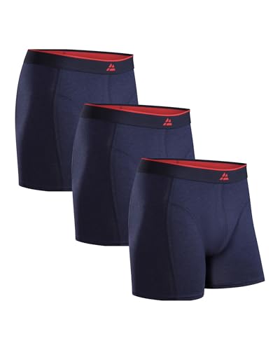 DANISH ENDURANCE Weiche Boxershorts 3er-Pack Marineblau XXL von DANISH ENDURANCE