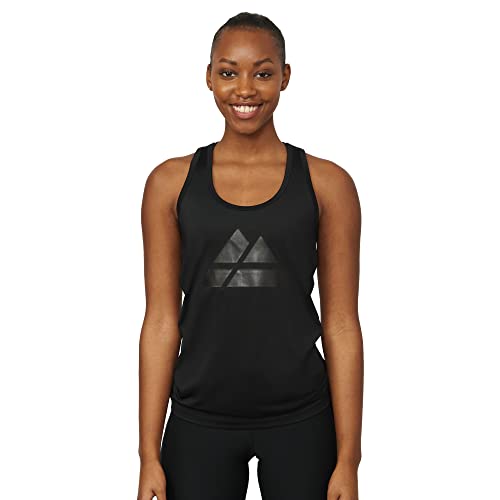 DANISH ENDURANCE Women's Fitness Tank Top (Schwarz/Schwarzes Logo Groß, Small) von DANISH ENDURANCE