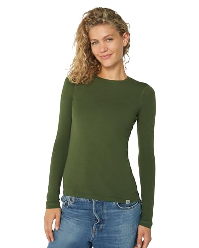 DANISH ENDURANCE Women's Merino Long Sleeved Shirt L Green 1-Pack von DANISH ENDURANCE