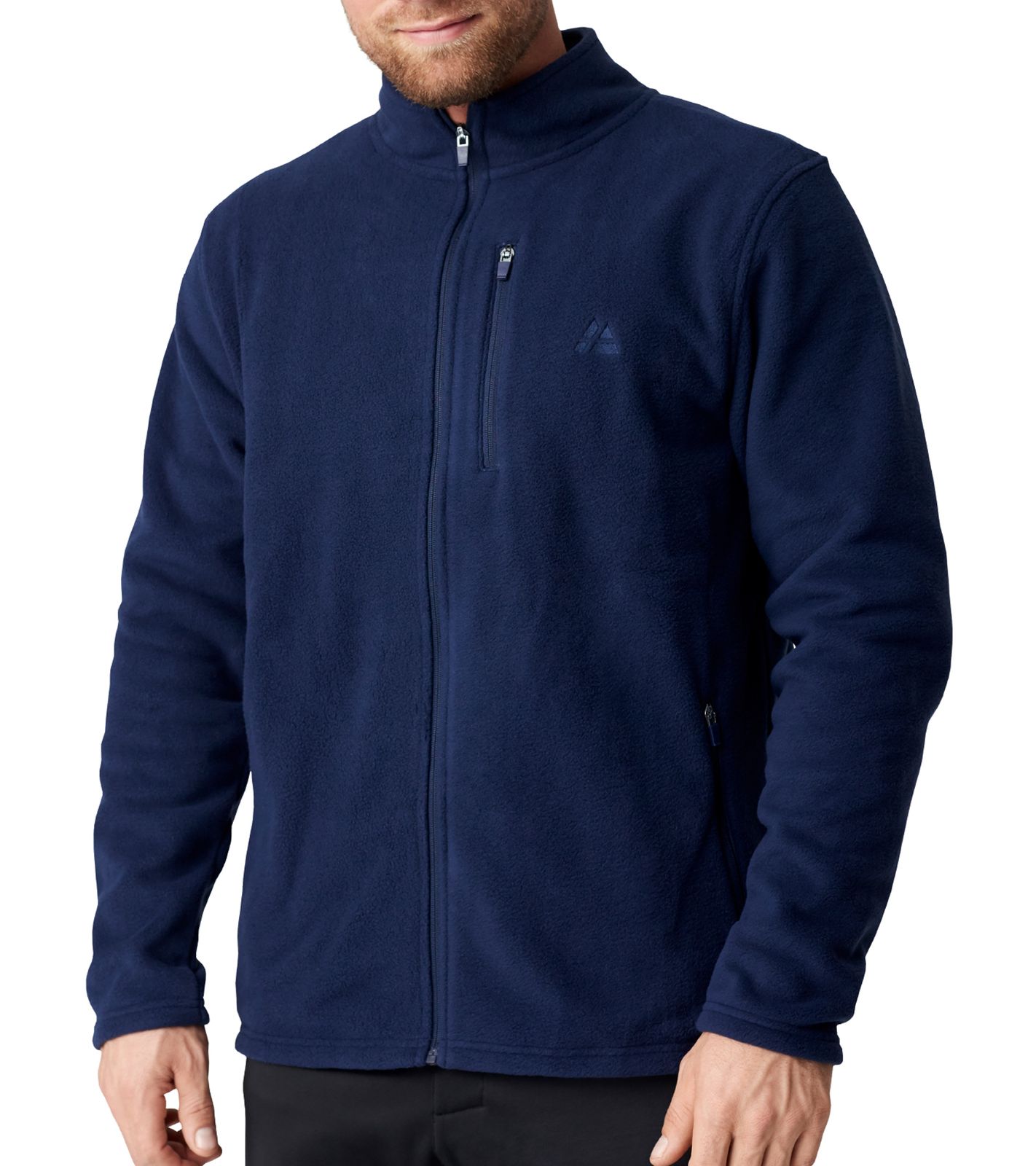 DANISH ENDURANCE nachhaltige Herren Fleece-Jacke Oeko-Tex zertifiziert 154000 Navy-Blau von DANISH ENDURANCE