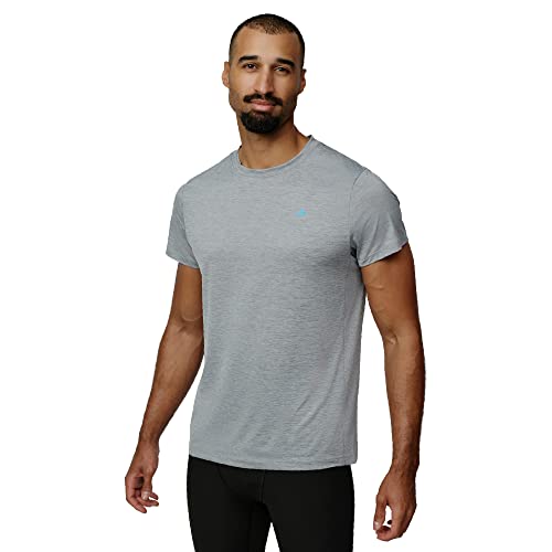Herren Classic T-Shirt aus recyceltem Polyester (Grau Melange, Medium) von DANISH ENDURANCE