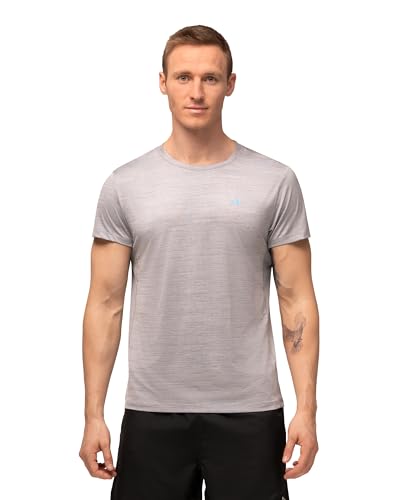 Herren Classic T-Shirt aus recyceltem Polyester (Grau Melange, XX-Large) von DANISH ENDURANCE
