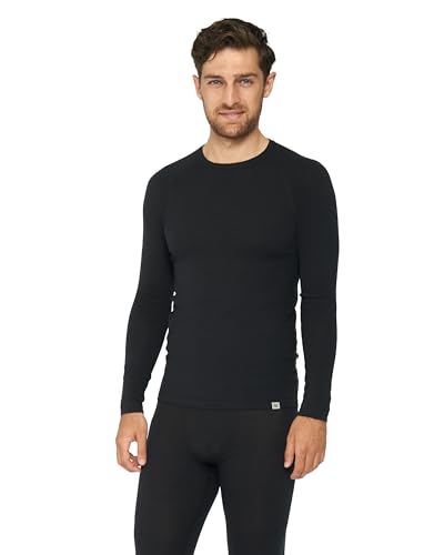 DANISH ENDURANCE Merino Shirt für Herren L Schwarz von DANISH ENDURANCE