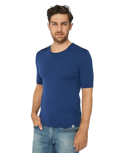 DANISH ENDURANCE Merino T-Shirt für Herren XL Marineblau von DANISH ENDURANCE